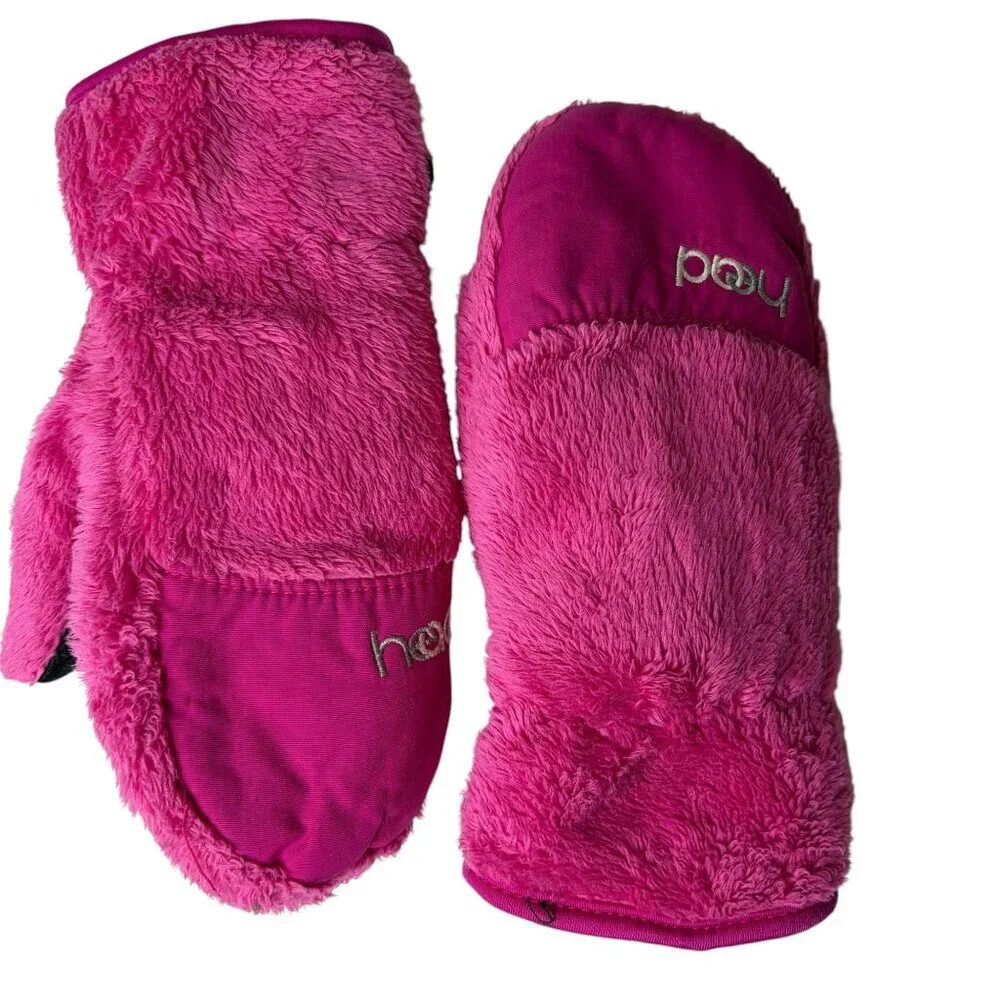 HEAD Thermalfur Fleece Mittens Pink Purple Size XS - Small